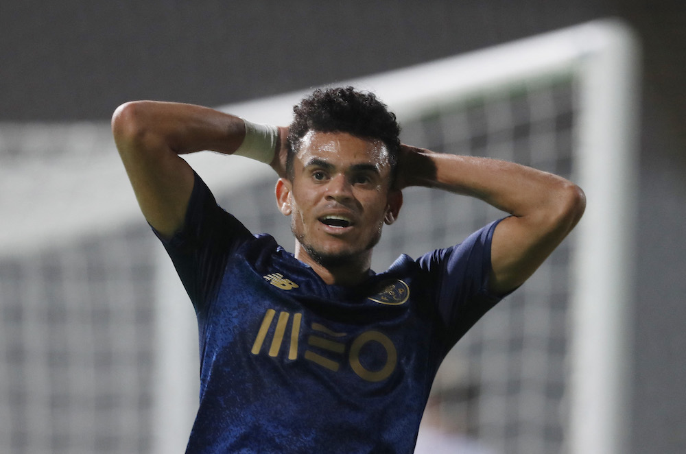 FC Porto's Luis Diaz reacts at the Estadio Nacional, Oeiras, Portugal January 16, 2022. u00e2u20acu201d Reuters pic