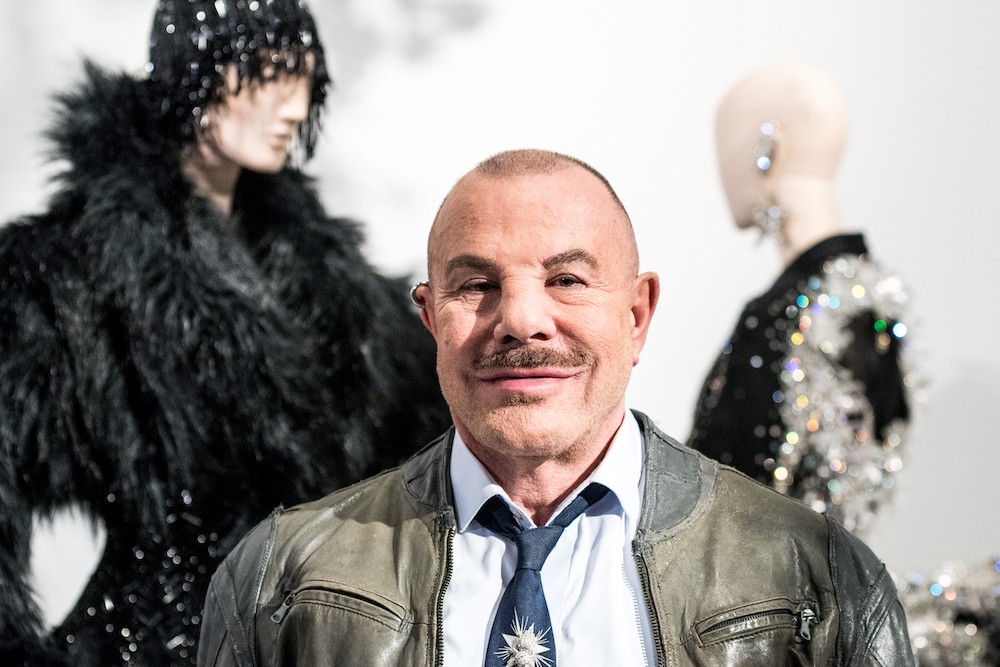 In this file photo taken on February 26, 2019, French fashion designer Thierry Mugler poses during the presentation of his exhibition u00e2u20acu02dcCouturissimeu00e2u20acu2122 at the Montreal Museum of Fine Arts. u00e2u20acu201d AFP pic