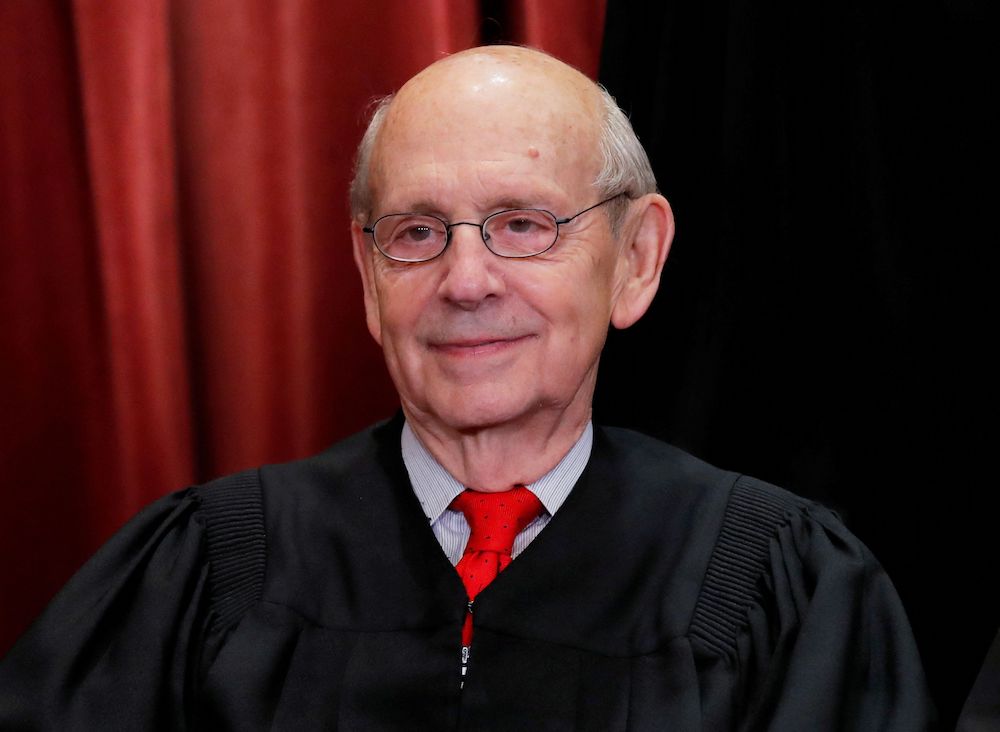 US Supreme Court Associate Justice Stephen Breyer is seen during a group portrait session for the new full court at the Supreme Court in Washington November 30, 2018. u00e2u20acu201d Reuters file pic
