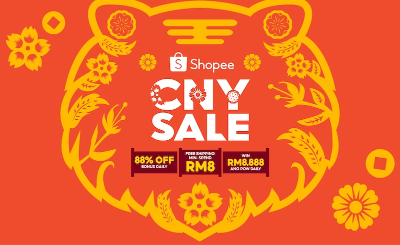 Shopee's CNY deals with items delivered to their doorstep are a must for last-minute shoppers. u00e2u20acu201d Picture via Shopee Malaysia