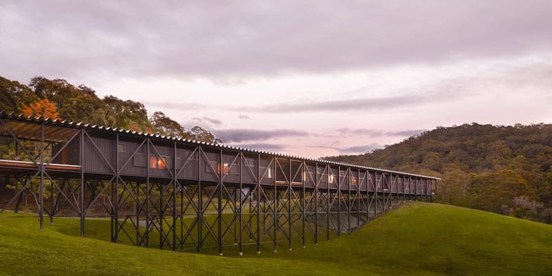 The Bundanon site is also home to a new structure known as the Bridge for Creative Learning. u00e2u20acu201d Picture courtesy of Bundanon 