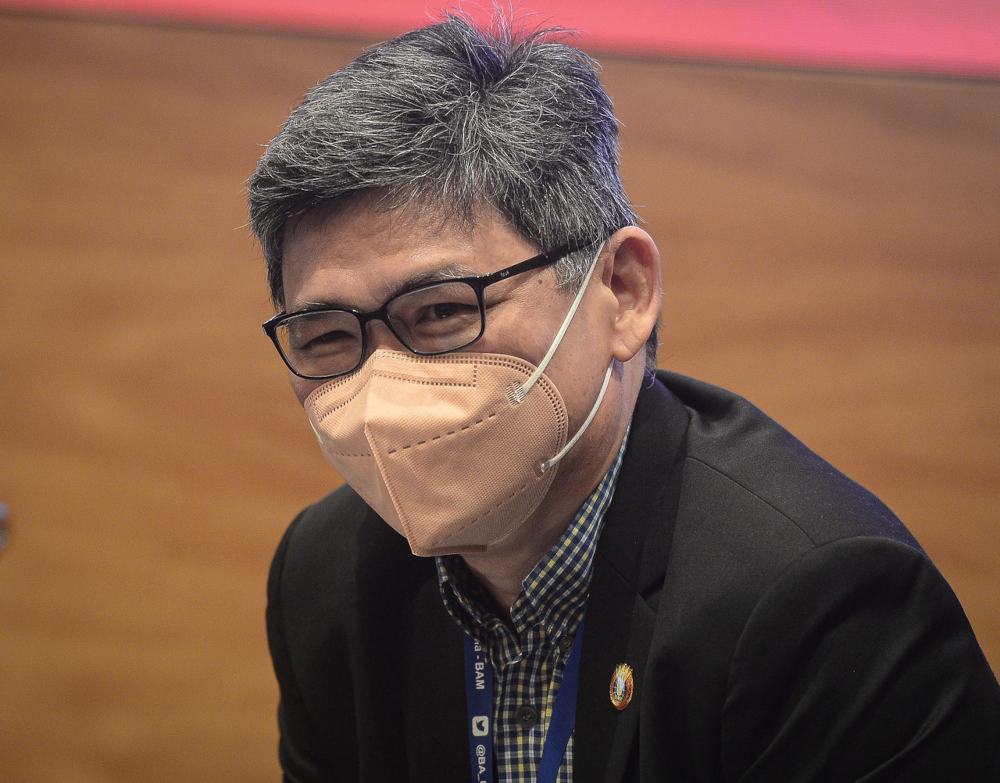 Badminton Association of Malaysia (BAM) secretary-general Datuk Kenny Goh during a press conference for the Selangor Badminton Asia Team Championships 2022 in Petaling Jaya, January 27, 2022. u00e2u20acu201d Bernama pic 