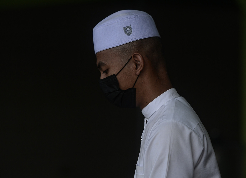 Daniel Iskandar Mohd Nasir pictured after a meeting with the management of Masjid Al Islahiyyah in Kuang near Rawang, January 28, 2022. u00e2u20acu201d Bernama pic 