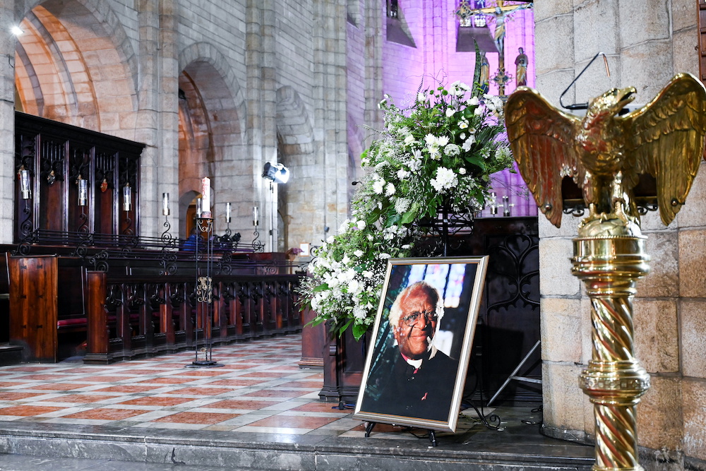 A general view of the St Georgeu00e2u20acu2122s Cathedral during the state funeral of late Archbishop Emeritus Desmond Tutu in Cape Town, South Africa, January 1, 2022. u00e2u20acu201d Reuters picnn