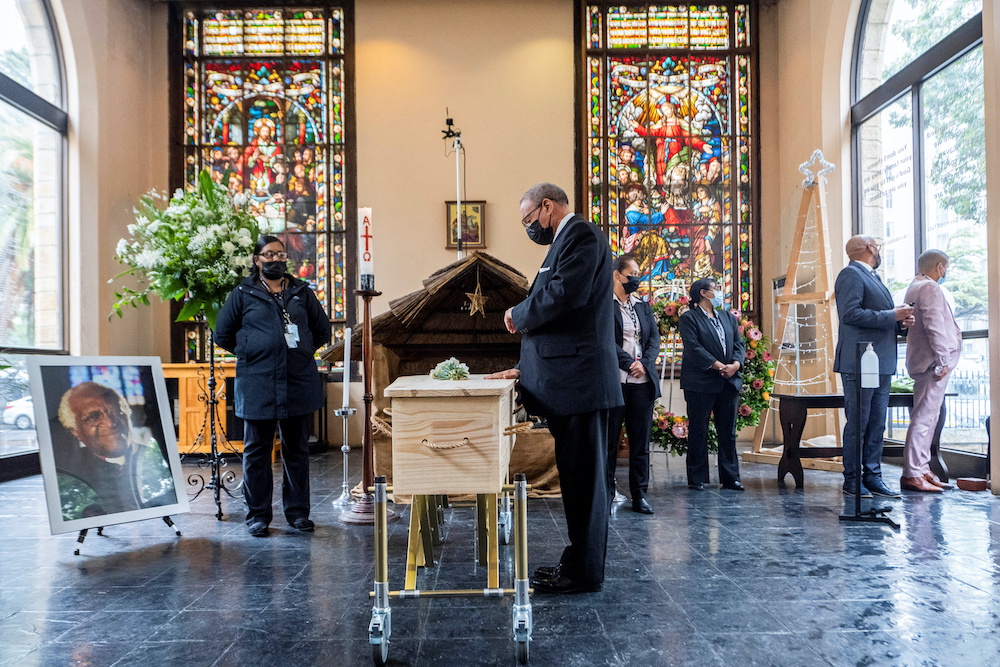 Reverend Allan Boesak attends the state funeral of late Archbishop Desmond Tutu at St Georgeu00e2u20acu2122s Cathedral in Cape Town, South Africa, January 1, 2022. u00e2u20acu201d Reuters picnn