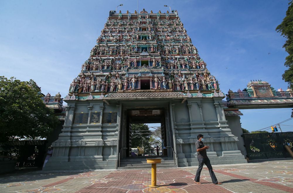 A general view of the Kallumalai Arulmigu Subramaniar Temple in Gunung Cheroh, Ipoh January 13, 2022. u00e2u20acu201d Picture by Farhan Najiib