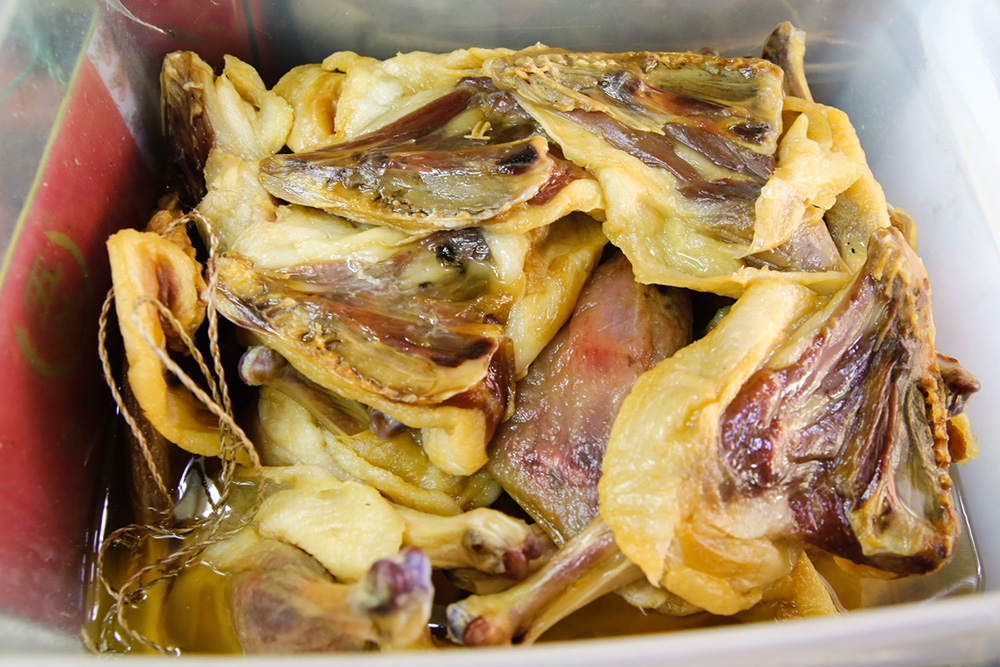For a saltier taste, select from waxed preserved duck legs. — Picture by Yusof Mat Isa