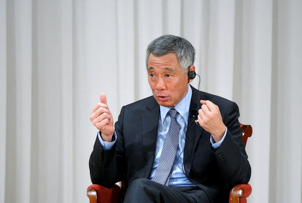 Singaporeu00e2u20acu2122s Prime Minister Lee Hsien Loong speaks at the International Conference on The Future of Asia in Tokyo, Japan, September 29, 2016. u00e2u20acu201d Reuters picnnn