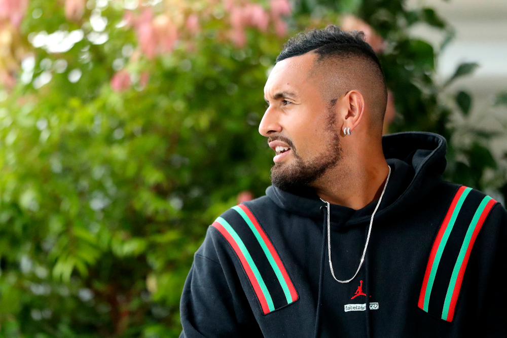 Nick Kyrgios of Australia speaks to the media during Day 8 of the 2022 ATP Cup in Sydney, January 8, 2022. u00e2u20acu201d AFP pic 