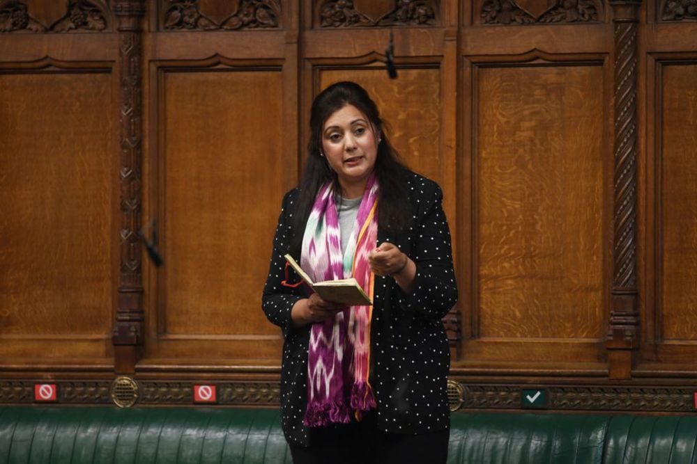 MP Nusrat Ghani speaks during a session in Parliament in London, Britain May 12, 2021. u00e2u20acu201d UK Parliament/Jessica Taylor/Handout via Reuters