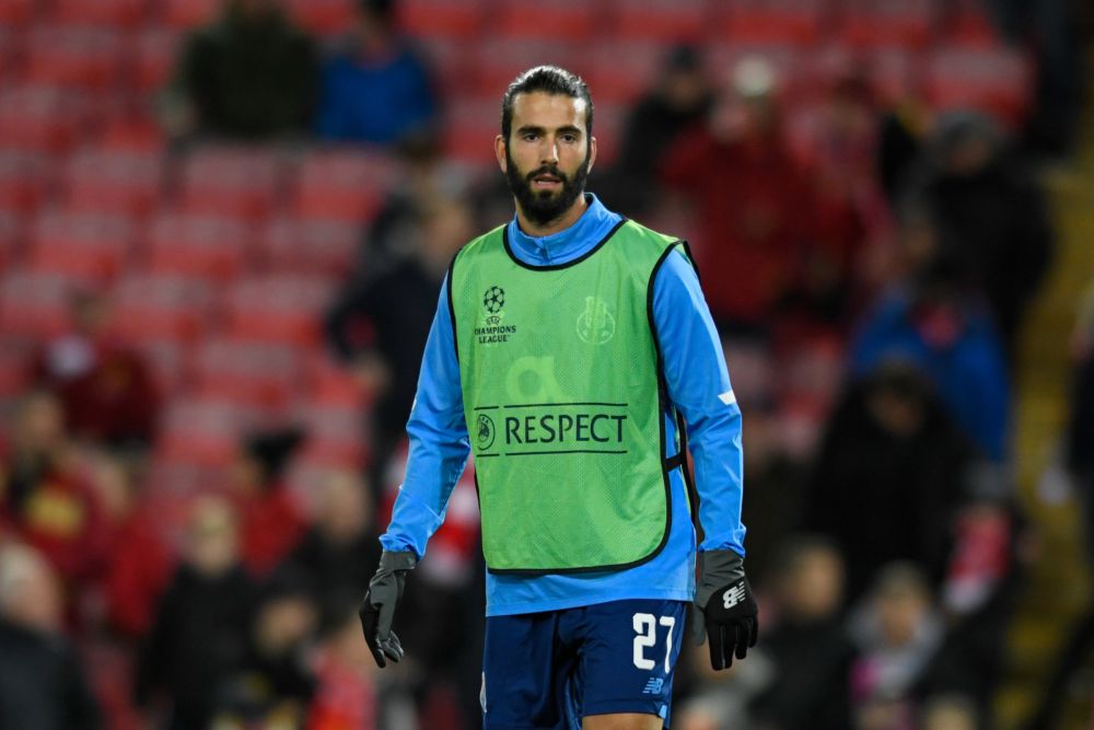 nPortou00e2u20acu2122s Sergio Oliveira warms up ahead of the match against  Liverpool at Anfield on November 24, 2021. u00e2u20acu201d Reuters picn