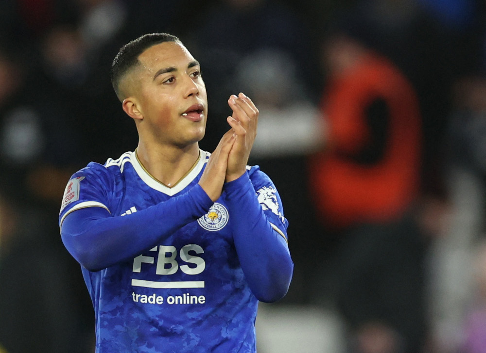 Leicester Cityu00e2u20acu2122s Youri Tielemans applauds fans after the match against Watford at King Power Stadium in Leicester, Britain, January 8, 2022. u00e2u20acu201d Reuters pic 