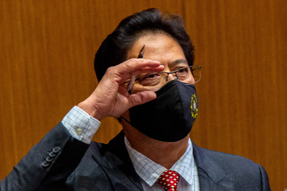 Malaysian Anti-Corruption Commission chief commissioner Tan Sri Azam Baki speaks to the media during a special press conference at MACC headquarters in Putrajaya, January 5, 2022. u00e2u20acu201d Picture by Shafwan Zaidon