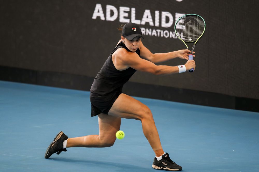 Ash Barty of Australia during her match against Sofia Kenin of the US at the Adelaide International tennis tournament at Memorial Drive January 7, 2022. u00e2u20acu201d Reuters pic