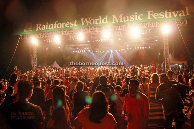File picture of the finale of the 2015 Rainforest World Music Festival. u00e2u20acu2022 Borneo Post pic