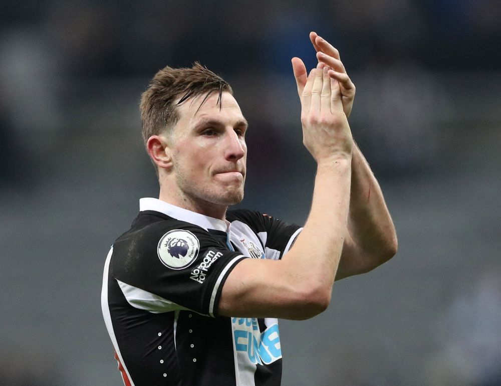 Newcastle United's Chris Wood applauds fans after the match against Watford at St Jamesu00e2u20acu2122 Park in Newcastle January 15, 2022. u00e2u20acu201d Reuters pic