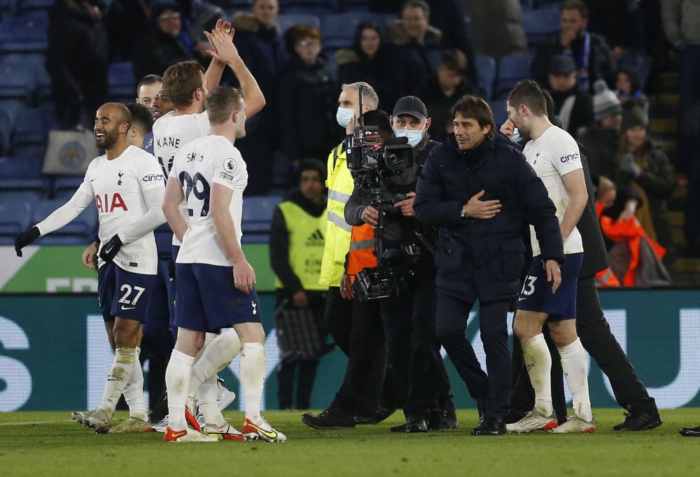 Tottenham Hotspur manager Antonio Conte after the match against Leicester City at the King Power Stadium, Leicester January 19, 2022. u00e2u20acu201d Reuters pic