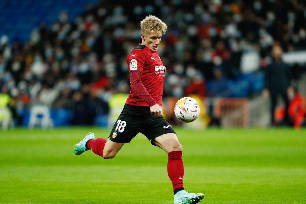 Valenciau00e2u20acu2122s Daniel Wass in action against Real Madrid at Santiago Bernabeu, Madrid January 8, 2022. u00e2u20acu201d Reuters pic