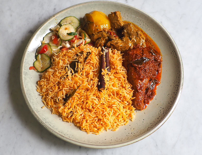 Every week, there's a different dish offered to satisfy your cravings like this delicious 'nasi tomato'.