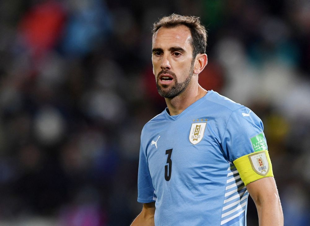 Uruguay's Diego Godin during the match against Colombia at Estadio Gran Parque Central, Montevideo October 7, 2021. u00e2u20acu201d Reuters pic