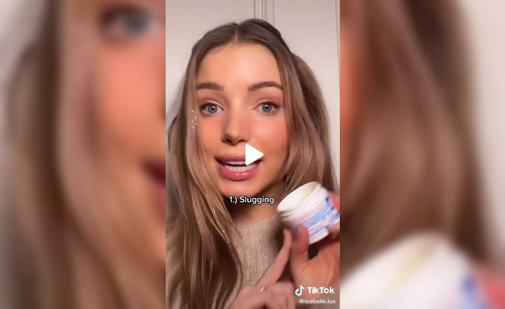 TikTok user Isabelle Lux revealed her secrets to looking ten years younger than her age. u00e2u20acu201d Picture via TikTok/isabelle.lux