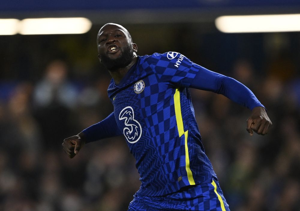 Chelsea's Romelu Lukaku celebrates scoring their first goal against Brighton at Stamford Bridge, London December 29, 2021. u00e2u20acu201d Reuters pic