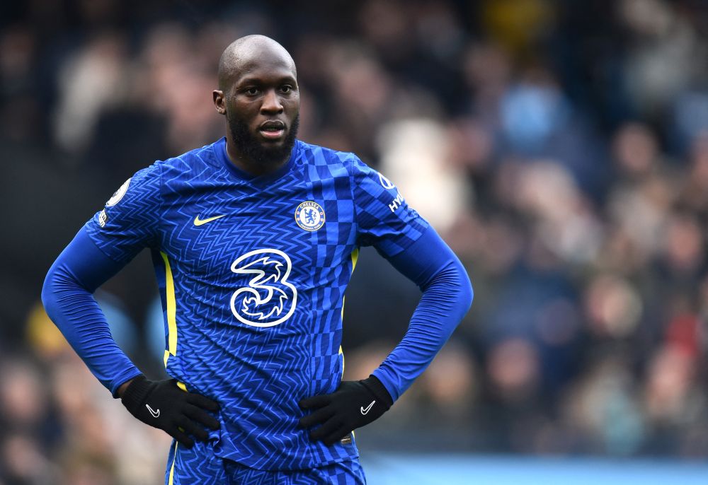 Chelseau00e2u20acu2122s Romelu Lukaku reacts during the game against Manchester City at the Etihad Stadium, Manchester January 15, 2022. u00e2u20acu201d Reuters pic