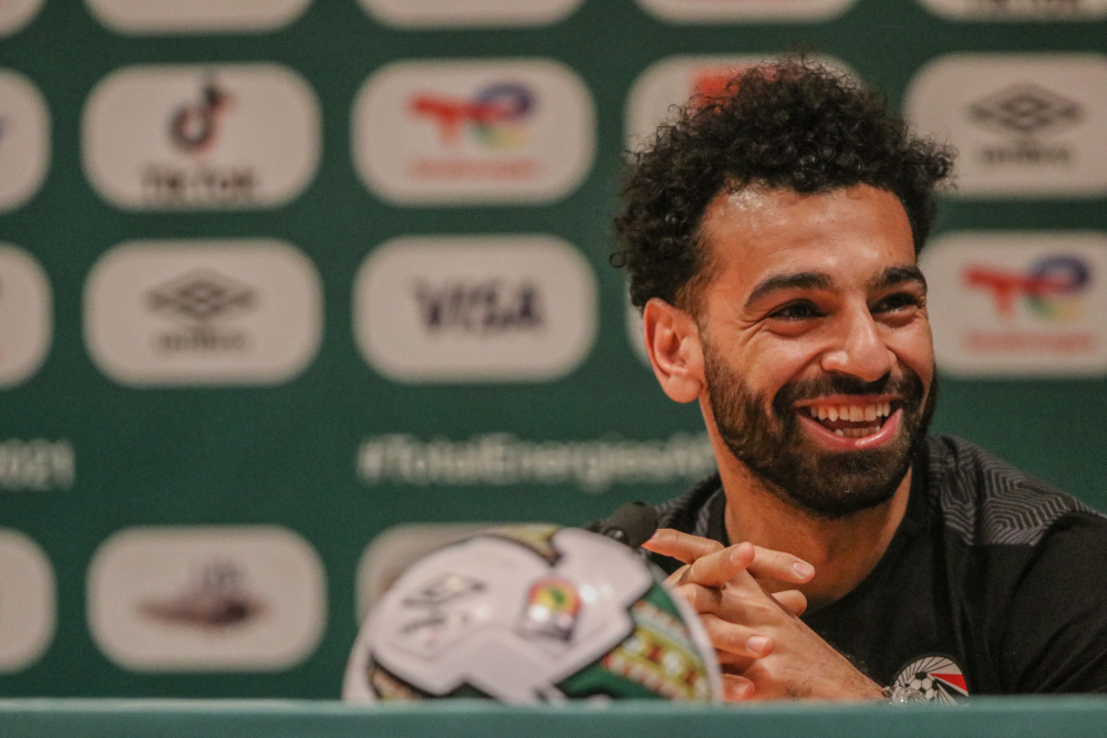 Egypt captain Mohamed Salah speaks during the pre-match press conference in Garoua, January 10, 2022. u00e2u20acu201d AFP pic 