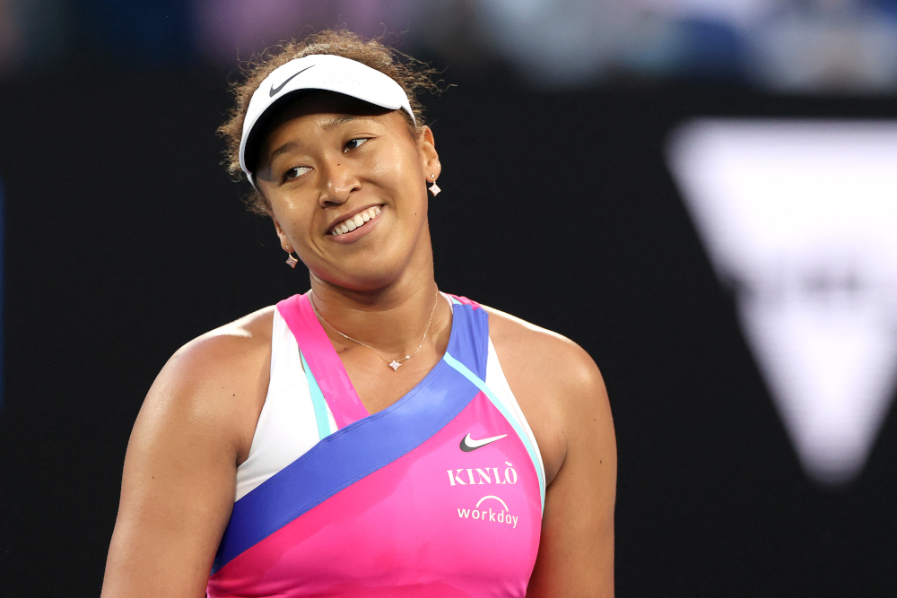 Japanu00e2u20acu2122s Naomi Osaka reacts on a point against Madison Brengle of the US during the womenu00e2u20acu2122s singles match on day three of the Australian Open tennis tournament in Melbourne, January 19, 2022. u00e2u20acu201d AFP pic 