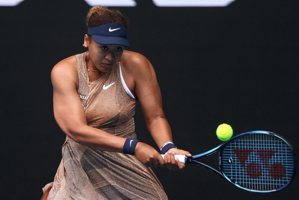 Japan's Naomi Osaka in action during her Melbourne Summer Set round of 32 match against France's Alize Cornet Melbourne Park January 4, 2022. u00e2u20acu201d Reuters pic