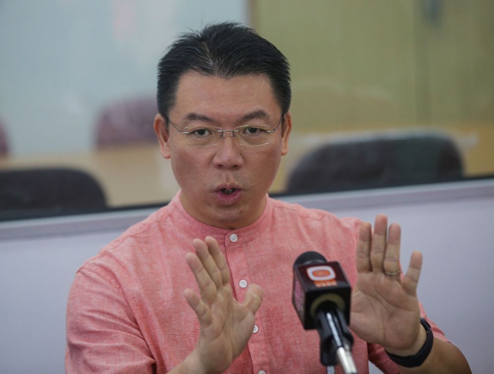 Perak DAP chairman Nga Kor Ming speaks to reporters during a press conference in Ipoh January 27, 2022. u00e2u20acu201d Picture by Farhan Najib