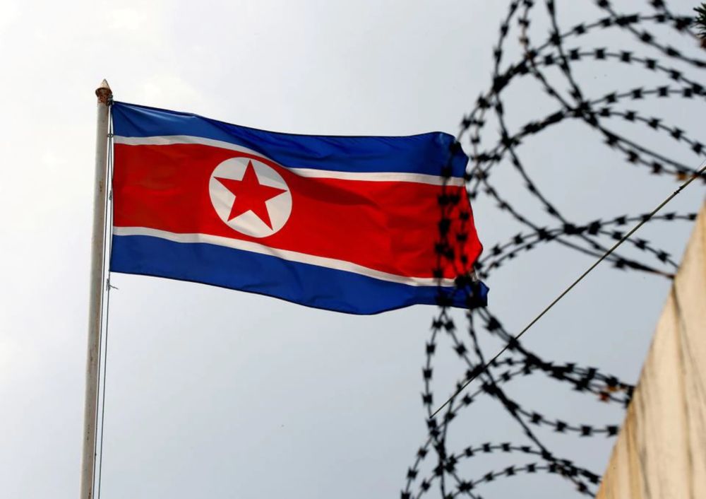 A North Korea flag flutters next to concertina wire at the North Korean embassy in Kuala Lumpur, March 9, 2017. u00e2u20acu201d Reuters pic