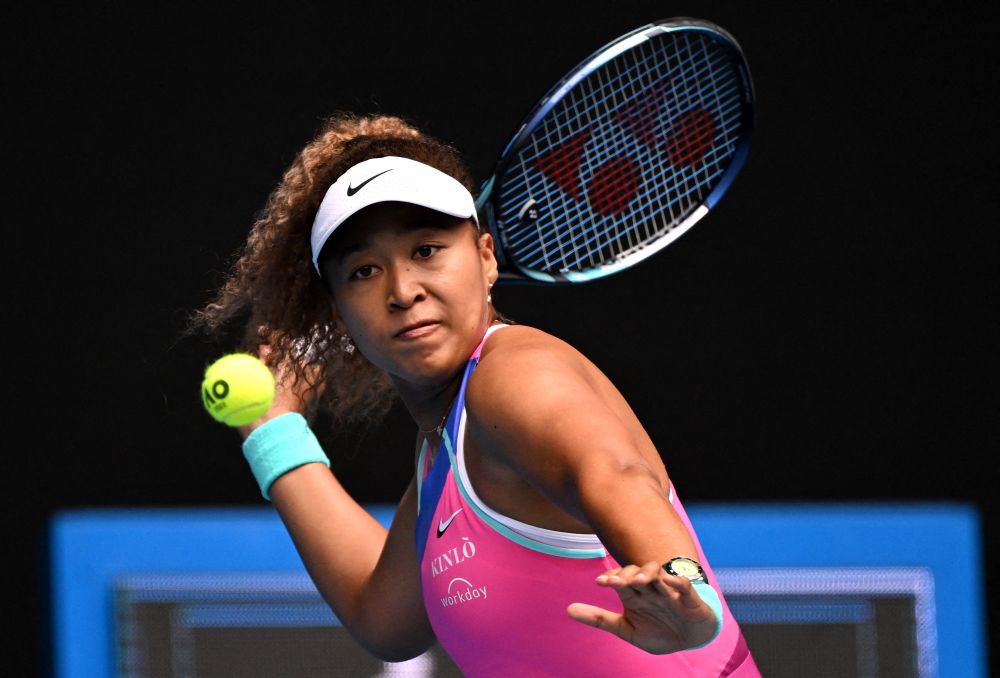 Japan's Naomi Osaka in action during her Australian Open first round match against Colombia's Camila Osorio at Melbourne Park January 17, 2022. u00e2u20acu201d Reuters picnn