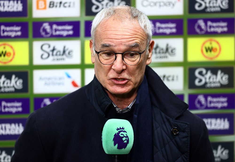 Watford manager Claudio Ranieri is interviewed after the match against Norwich City at Vicarage Road, Watford January 21, 2022. u00e2u20acu201d Reuters pic
