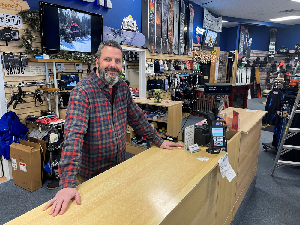 Phillip Howard poses for a photo inside his Troy's Ski Lubbock shop, in Lubbock, Texas January 14, 2022. Howard says supply chain woes are making life extremely difficult for small business owners like himself. u00e2u20acu201d Reuters pic