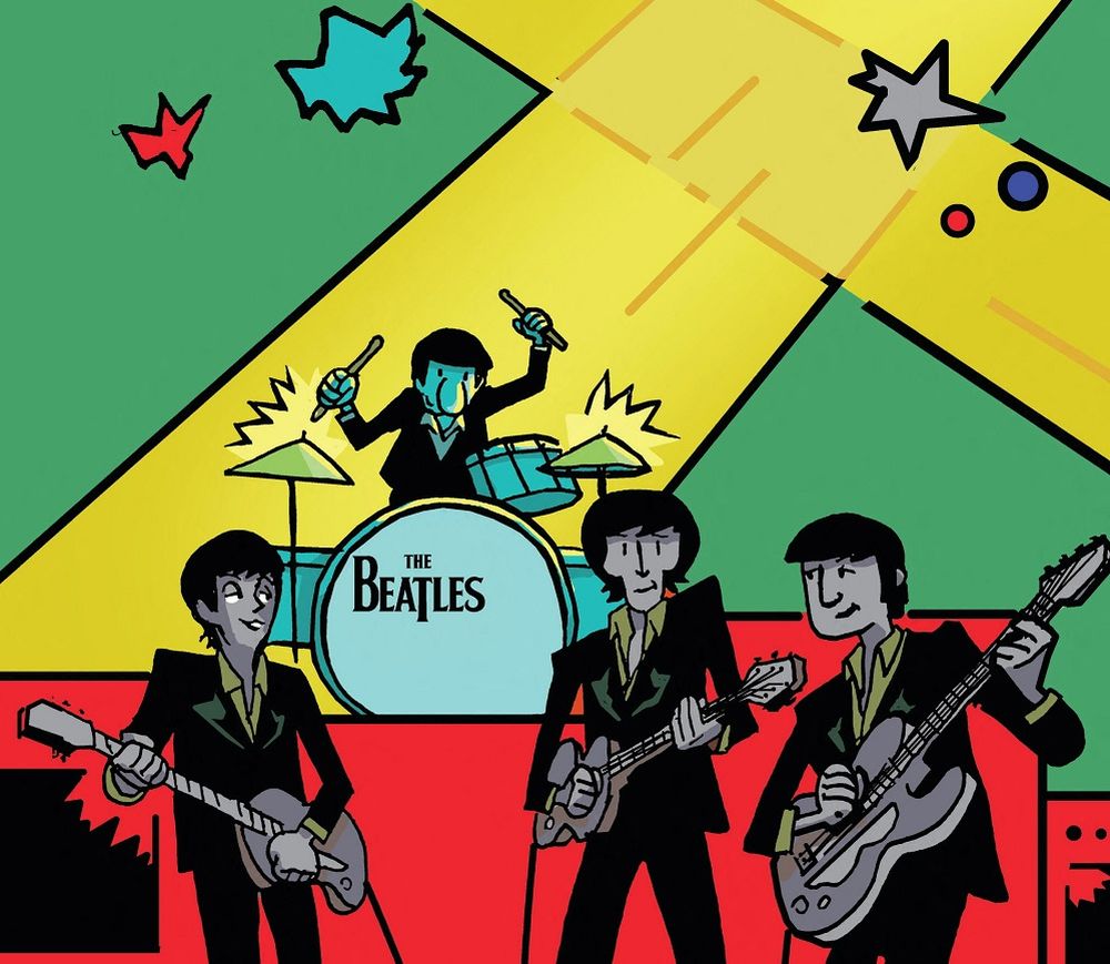 A page from a comic book celebrating the life of Ringo Starr is seen in this undated handout image obtained on January 6, 2022. u00e2u20acu201d Reuters pic