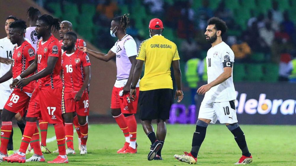 Mohamed Salah scored Egyptu00e2u20acu2122s winner against Guinea-Bissau. u00e2u20acu201d AFP pic