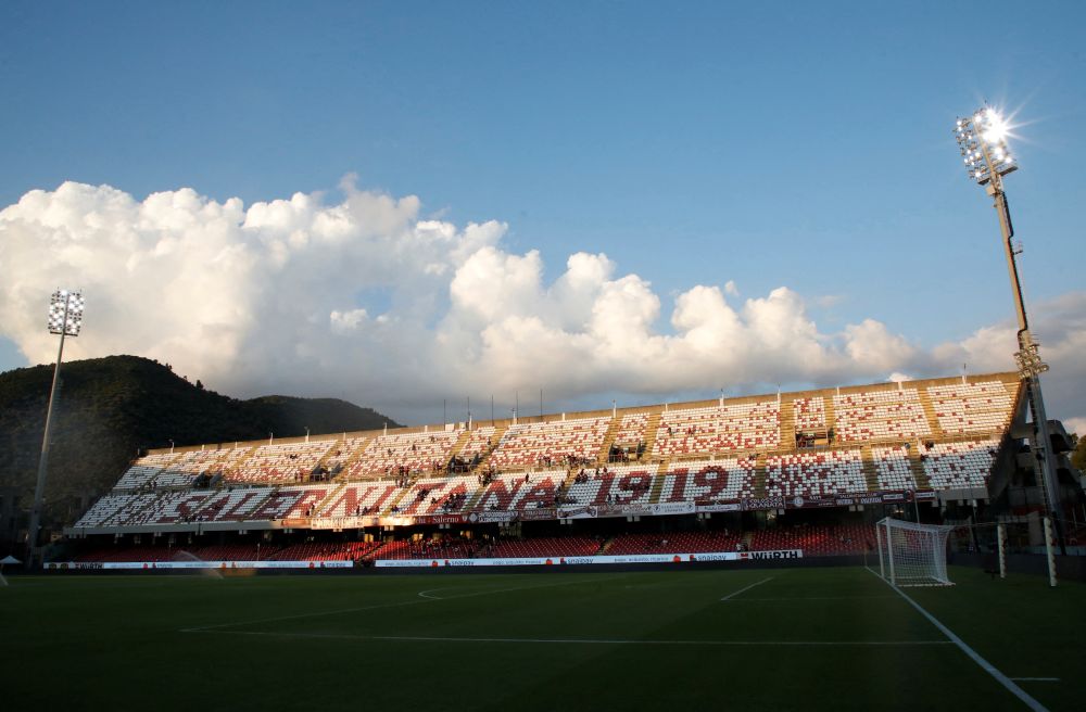 A general view inside Stadio Arechi, Salerno before the match against AS Roma August 29, 2021. u00e2u20acu2022 Reuters pic