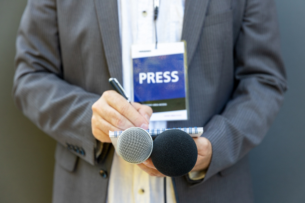 Nearly half of those surveyed by Edelman say they distrust journalists. u00e2u20acu201d wellphoto/shutterstock pic via ETX Studio