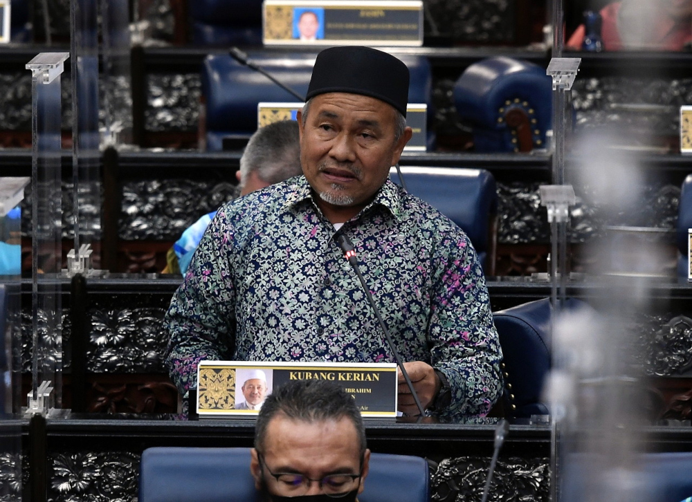 Datuk Seri Tuan Ibrahim Tuan Man during the winding up session of the Special Meeting of the Dewan Rakyat, January 20, 2022. u00e2u20acu201d Bernama pic 