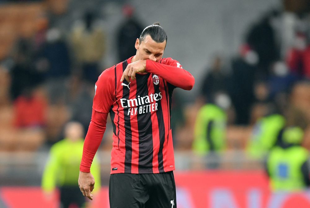 AC Milan's Zlatan Ibrahimovic reacts during the match against Spezia at San Siro, Milan January 17, 2021. u00e2u20acu201d Reuters pic