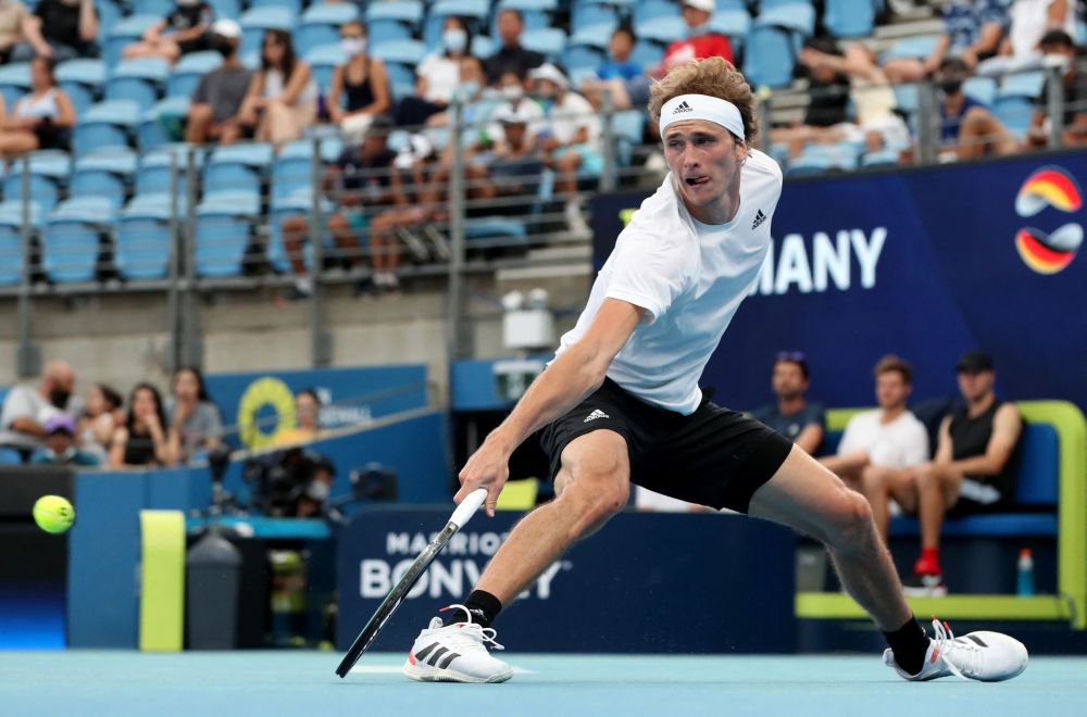 Germany's Alexander Zverev in action during his ATP Cup group stage match against Taylor Fritz of the US at the Sydney Olympic Park January 4, 2022. u00e2u20acu201d Reuters pic