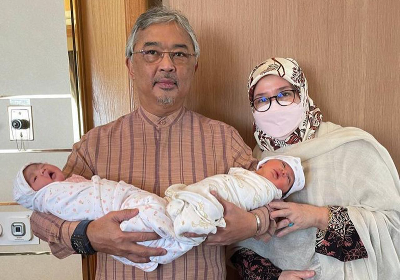 Istana Negara in a Facebook posting shared the photographs of the King and the Queen with their grandchildren. u00e2u20acu201d Picture courtesy of Facebook/Istana Negara