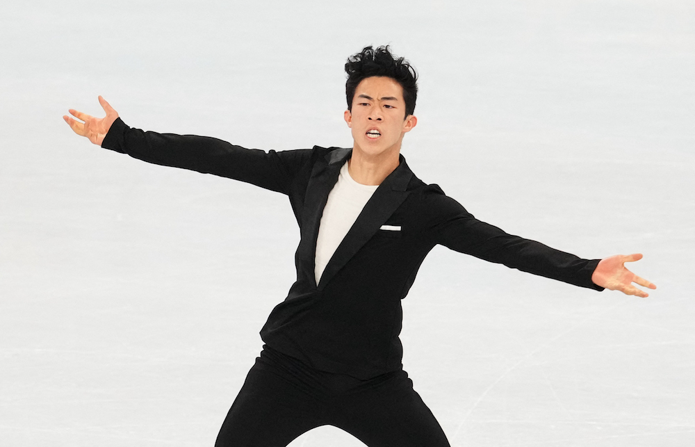 Nathan Chen of the United States in action at the Capital Indoor Stadium, Beijing, China  February 4, 2022. u00e2u20acu201d Reuters pic