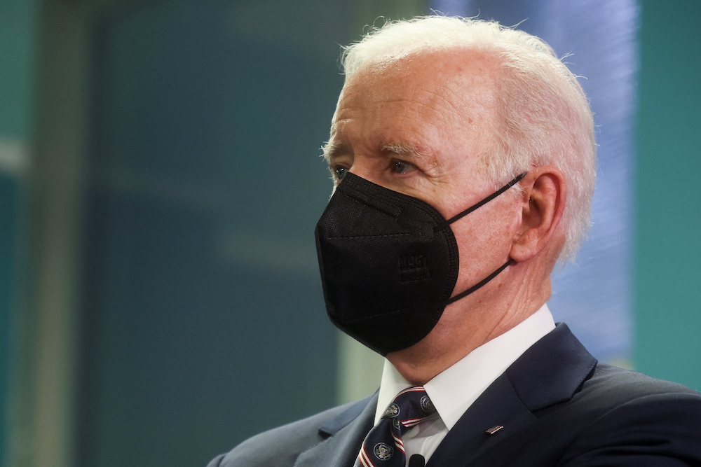 US President Joe Biden visits New York public school PS 111 Jacob Blackwell to discuss community violence intervention programs with local leaders in Queens, New York City, New York February 3, 2022. u00e2u20acu201d Reuters pic