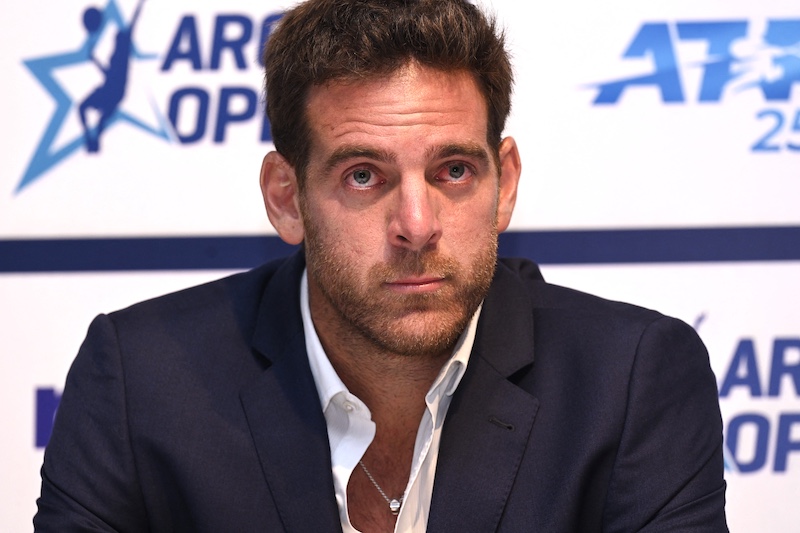 Argentine tennis player Juan Martin Del Potro, 33, attends to a press conference in buenos Aires February 5, 2022. u00e2u20acu201d AFP pic