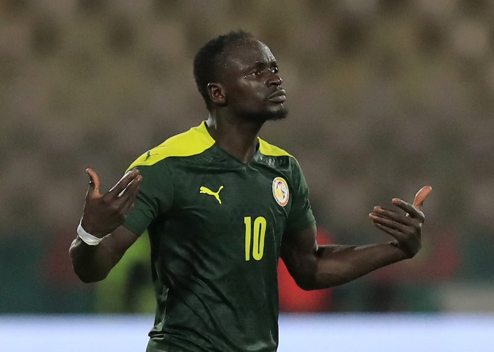 Senegal's Sadio Mane reacts during the match against Burkina Faso in Cameroon February 2, 2022. u00e2u20acu201d Reuters pic 