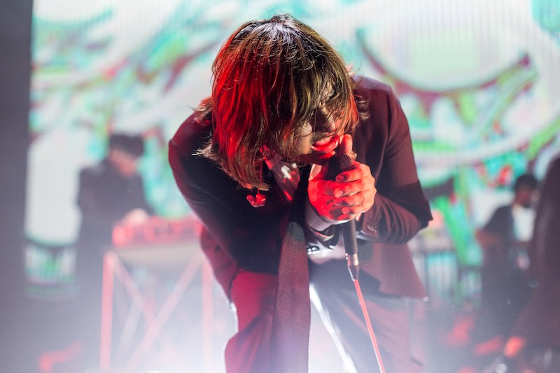 In this photo taken on February 12, 2022 Poom u00e2u20acu02dcJayu00e2u20acu2122 Euarchukiati of the Thai metal band Defying Decay performs during a concert at Lido Connect in Bangkok. u00e2u20acu201d AFP pic