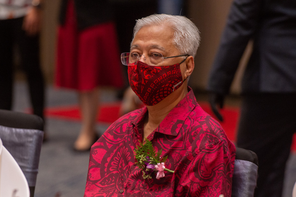 Prime Minister Datuk Seri Ismail Sabri at the Keluarga Malaysia Chinese New Year celebration 2022 in KL Hilton, Kuala Lumpur February 13, 2022. u00e2u20acu201d Picture by Shafwan Zaidon
