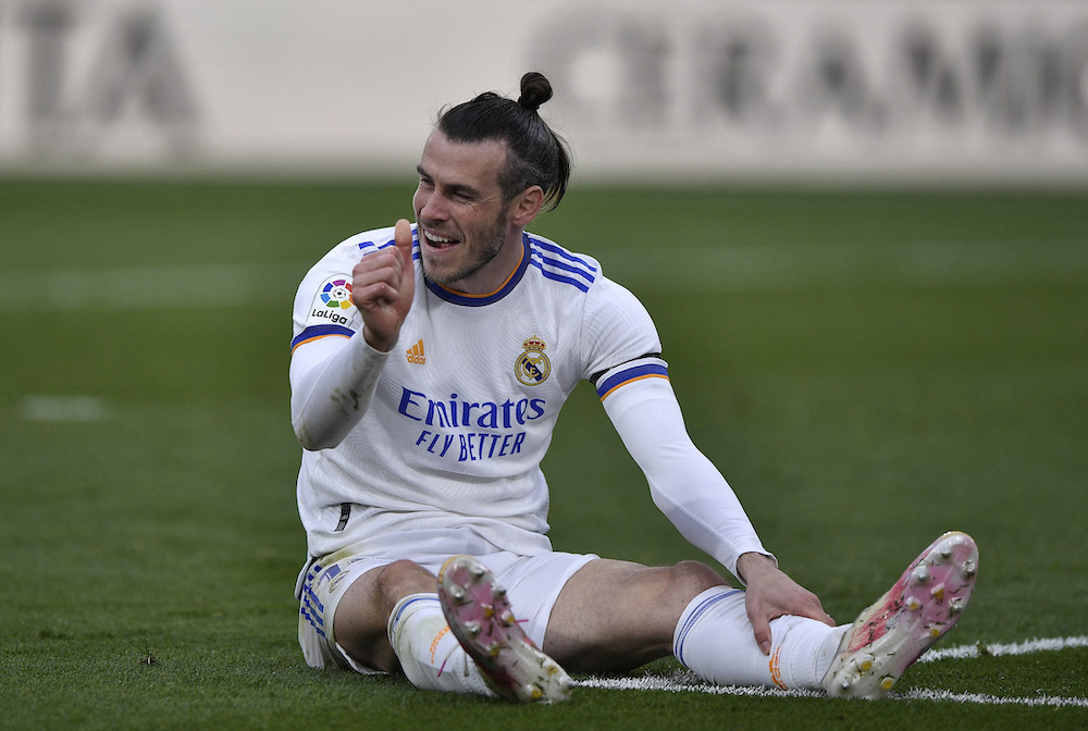 Real Madrid's Gareth Bale reacts during the match against Villareal, February 12, 2022. u00e2u20acu201d Reuters pic 